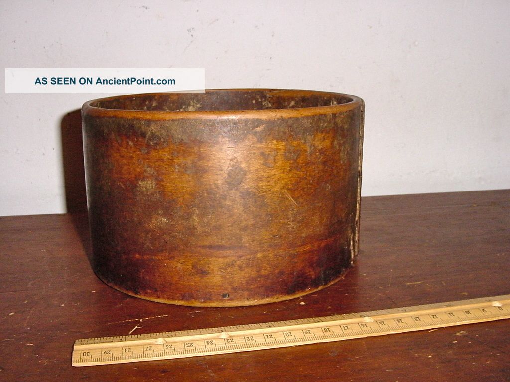 Antique 19th C Country Grain Measure Firkin W/ Very Best Patina Untouched Primitives photo