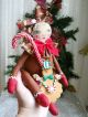 Primitive Folk Art Christmas Ginger Bread Set 