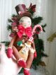 Primitive Folk Art Christmas Ginger Bread Set 