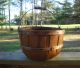 Primitive Antique Splint Apple Farm Basket Swing Handle Nails Bentwood Primitives photo 2