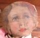 Antique Handmade Primitive Cloth Rag Doll,  25”,  Hand - Painted Features Primitives photo 1