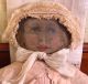 Antique Handmade Primitive Cloth Rag Doll,  25”,  Hand - Painted Features Primitives photo 2
