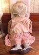 Antique Handmade Primitive Cloth Rag Doll,  25”,  Hand - Painted Features Primitives photo 3