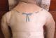 Antique Handmade Primitive Cloth Rag Doll,  25”,  Hand - Painted Features Primitives photo 5