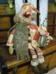 Primitive Christmas Elf Snowman Doll Folk Art Elf W/ Snowman Doll Antique Quilt Primitives photo 8