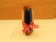 Set Of 7 Wood Bobbin Quills With Silk Thread (116) Primitives photo 1