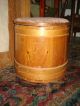 Antique Large Firkin Sewing Bucket W/lid Condition Primitives photo 8