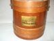 Vintage Firkin Primitive Wooden Sugar Pantry Sewing Bucket Primitives photo 1
