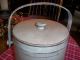 Buttermilk Vintage Wood Firkin/pantry Box - Middle Of Stack Primitives photo 7