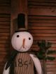 Christmas Mr.  Frosty Snowman Doll Christmas Tree Primitive Country Handmade Primitives photo 2