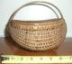Antique All Small Buttocks Splint Basket Circa: 1800 ' S?? Primitives photo 1