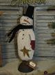 Primitive Punch Needle Christmas Winter Snowman Vintage Style Makedo Primitives photo 3