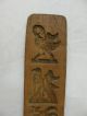 Great Large Antique Country Folk Art Wood Carved Butter Or Cookie Mold Primitives photo 10