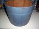 Vintage Sugar Firkin Bucket,  Wood Barrel,  Wood Basket - Great For Tree Display Primitives photo 1