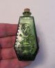 Wheaton Coffin Poison Bottle Skull Crossbones Green Miniature Rip Halloween Primitives photo 1