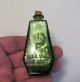 Wheaton Coffin Poison Bottle Skull Crossbones Green Miniature Rip Halloween Primitives photo 3