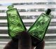 Rare Yellow Green Wheaton Coffin Poison Bottle Skull Crossbones Miniature Rip Primitives photo 5