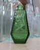 Rare Yellow Green Wheaton Coffin Poison Bottle Skull Crossbones Miniature Rip Primitives photo 6