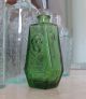 Rare Yellow Green Wheaton Coffin Poison Bottle Skull Crossbones Miniature Rip Primitives photo 7