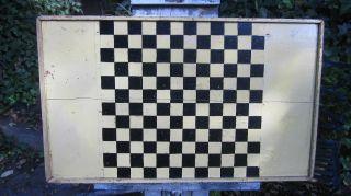 Antique Folk Art Gameboard - Checkerboard - Like - Primitive Old Game Boards Aafa photo