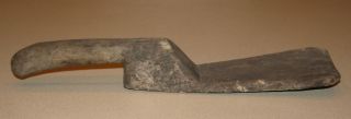 Antique Primitive Carved Wooden Wash Paddle,  Laundry Bat,  Battledore As - Found photo