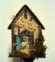 Primitive Altered Miniature Handmade Fairy Doll House Mixed Media Collage Art Primitives photo 5