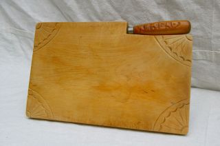 English Bread Board With Knife photo
