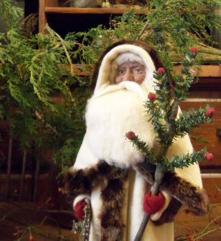 Primitive Santa Claus Tree Bell photo