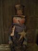 Primitive 16 In.  Snowman ==top Half Doll == Stands Alone ==wooden Base == Primitives photo 5