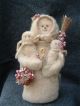 Primitive Folk Art Snowman - Snowgirl - Snowlady With 2 Babies - Hand Crafted Primitives photo 1