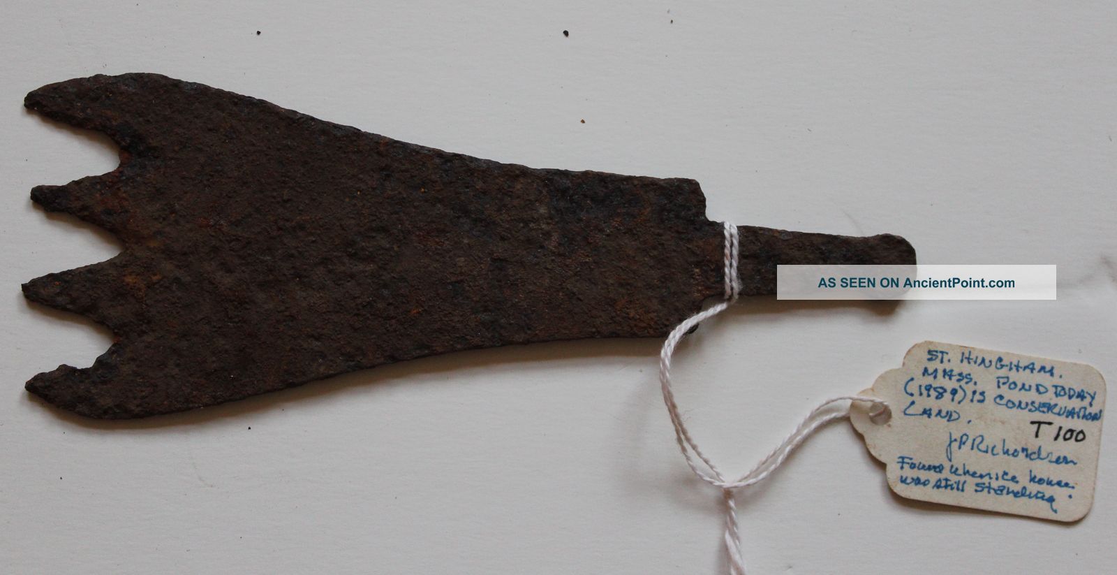 Antique Ice Chopper Excavated From Ice House In Hingham,  Mass/19th Century Primitives photo