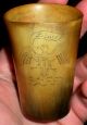 C1776 Horn Cup Folk Carved Eagle Liberty Revolutionary War Pennsylvania Est Vafo Primitives photo 1