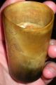 C1776 Horn Cup Folk Carved Eagle Liberty Revolutionary War Pennsylvania Est Vafo Primitives photo 4