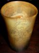 C1776 Horn Cup Folk Carved Eagle Liberty Revolutionary War Pennsylvania Est Vafo Primitives photo 6