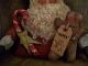 Primitive Large Santa W/long Arms == Candy Cane = Doll == 12 X 14 In== Primitives photo 1