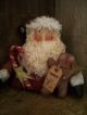 Primitive Large Santa W/long Arms == Candy Cane = Doll == 12 X 14 In== Primitives photo 2