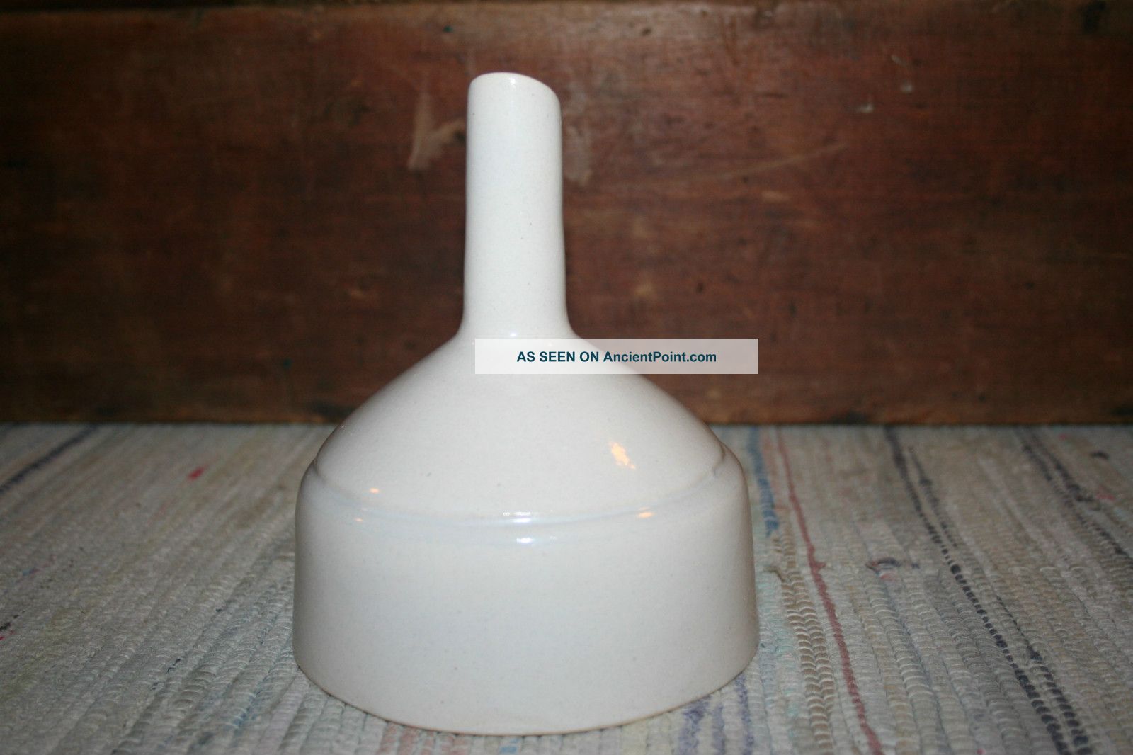 Antique Primitive Stoneware Yellow Ware Crocks Funnel Strainer Primitives photo