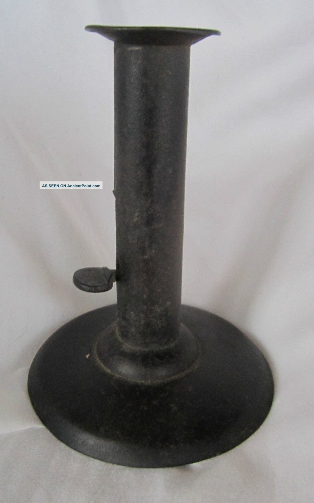 Antique Primitive Signed Bill Hogscraper Pushup Candlestick Primitives photo