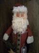 Primitive Santa Standing Doll ==on Base == Long Coat=w/buttons==18 X 10 In.  == Primitives photo 2