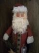 Primitive Santa Standing Doll ==on Base == Long Coat=w/buttons==18 X 10 In.  == Primitives photo 2