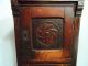 Rare 1800s Spice Chest 3 Drawer Locking Cabinet Oak Old Primitive Apothecary Vtg Primitives photo 3