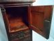 Rare 1800s Spice Chest 3 Drawer Locking Cabinet Oak Old Primitive Apothecary Vtg Primitives photo 5