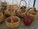 Folk Art American Hndmd Lifetime Coll.  10 Miniature Woven Splint Baskets Primitives photo 9