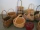 Folk Art American Hndmd Lifetime Coll.  10 Miniature Woven Splint Baskets Primitives photo 8