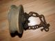 Old Barn Cast & Wood Pulley Assy. .  Missing Top Swivel Loop,  Rusty,  Large. . . Primitives photo 6