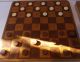 Antique Adirondack Wood Game Board Checkers Folk Art Includes Old Checkers Nr Primitives photo 4