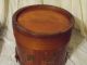 Vintage Wooden Firkin Bucket Primitives photo 8