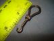 19th Century Rare 1 Inch Yes 1 Inch Small Folding Iron Button Hooking Tool Primitives photo 4
