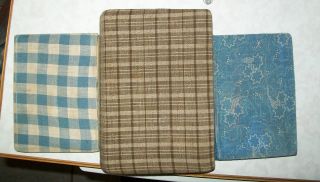 Early Books Covered In Old Fabric Great Lookkkkkkkkkkk photo