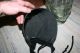 Antique Primitive Vintage Old Black Adult Size Amish Hat Bonnet Primitives photo 4